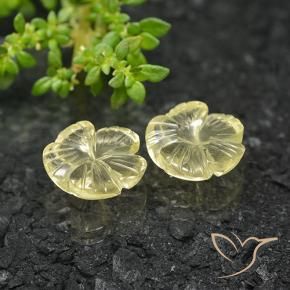 Shop natural 6.13ct 薄いクリームイエロー 石英 gems, フラワーカット, from ブラジル at GemSelect. In stock, global shipping!