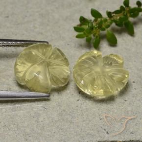 Shop natural 7.61ct ミディアムイエロー 石英 gems, フラワーカット, from ブラジル at GemSelect. In stock, global shipping!