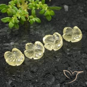 Shop natural 5.12ct 薄いクリームイエロー 石英 gems, フラワーカット, from ブラジル at GemSelect. In stock, global shipping!