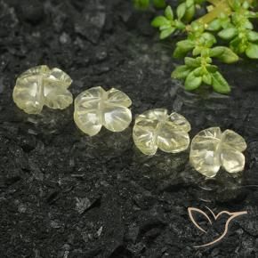 Shop natural 4.19ct 薄いクリームイエロー 石英 gems, フラワーカット, from ブラジル at GemSelect. In stock, global shipping!