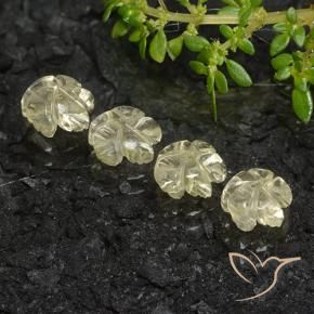 Shop natural 3.66ct ミディアム薄いイエロー 石英 gems, フラワーカット, from ブラジル at GemSelect. In stock, global shipping!