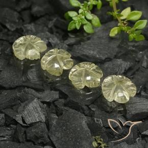 Shop natural 7.85ct 薄いクリームイエロー 石英 gems, フラワーカット, from ブラジル at GemSelect. In stock, global shipping!
