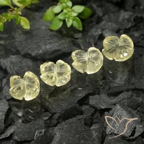 Shop natural 4.36ct 薄いクリームイエロー 石英 gems, フラワーカット, from ブラジル at GemSelect. In stock, global shipping!