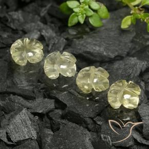 Shop natural 4.36ct 薄いクリームイエロー 石英 gems, フラワーカット, from ブラジル at GemSelect. In stock, global shipping!