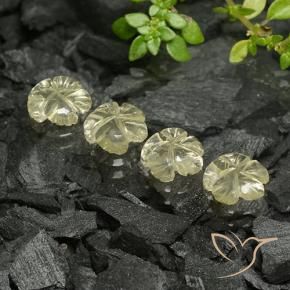 自然派の商品を探す 3.74ct ミディアム薄いイエロー 石英 宝石, フラワーカット, ブラジル からGemSelectで. 在庫あり、世界各国へ発送!