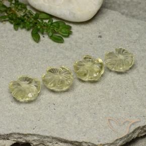 Shop natural 9.06ct 薄いクリームイエロー 石英 gems, フラワーカット, from ブラジル at GemSelect. In stock, global shipping!