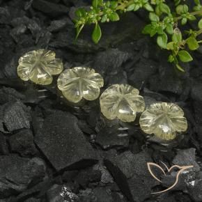Shop natural 8.95ct ミディアムイエロー 石英 gems, フラワーカット, from ブラジル at GemSelect. In stock, global shipping!