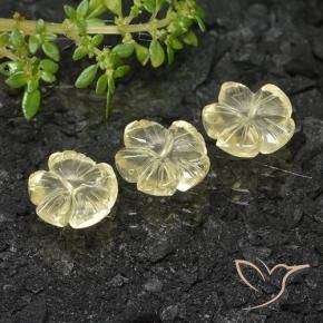 Shop natural 7.35ct 緑ががかったイエロー 石英 gems, フラワーカット, from ブラジル at GemSelect. In stock, global shipping!
