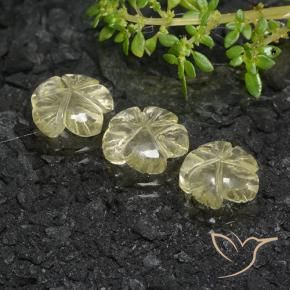 Shop natural 7.35ct 緑ががかったイエロー 石英 gems, フラワーカット, from ブラジル at GemSelect. In stock, global shipping!