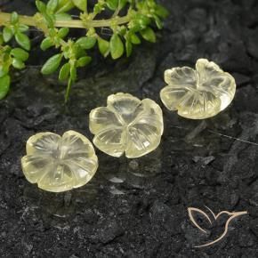 Shop natural 5.76ct 薄いイエロー 石英 gems, フラワーカット, from ブラジル at GemSelect. In stock, global shipping!