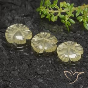 Shop natural 10.19ct ミディアム薄いイエロー 石英 gems, フラワーカット, from ブラジル at GemSelect. In stock, global shipping!