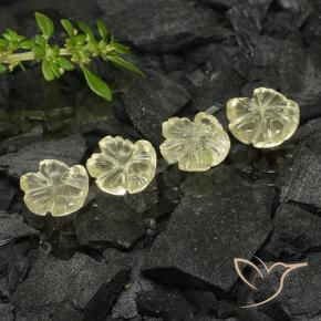 Shop natural 4.30ct 薄いイエロー 石英 gems, フラワーカット, from ブラジル at GemSelect. In stock, global shipping!