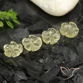 Shop natural 5.12ct ライトイエロー 石英 gems, フラワーカット, from ブラジル at GemSelect. In stock, global shipping!
