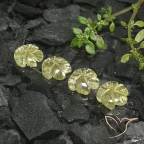 Shop natural 5.93ct 薄いパイナップルイエロー 石英 gems, フラワーカット, from ブラジル at GemSelect. In stock, global shipping!