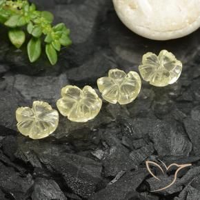 Shop natural 5.11ct 薄いクリームイエロー 石英 gems, フラワーカット, from ブラジル at GemSelect. In stock, global shipping!