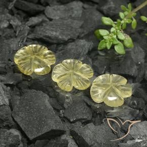 Shop natural 7.02ct 薄いクリームイエロー 石英 gems, フラワーカット, from ブラジル at GemSelect. In stock, global shipping!