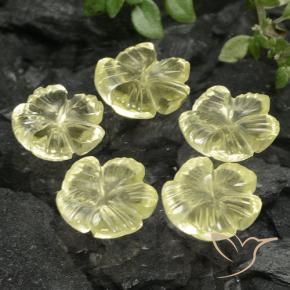 Shop natural 6.01ct ライトイエロー 石英 gems, フラワーカット, from ブラジル at GemSelect. In stock, global shipping!