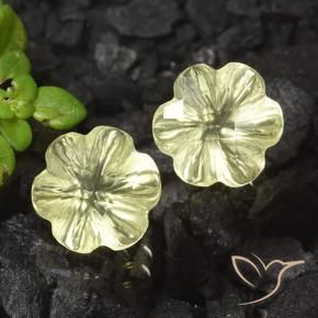Shop natural 5.15ct レモンイエロー 石英 gems, フラワーカット, from ブラジル at GemSelect. In stock, global shipping!