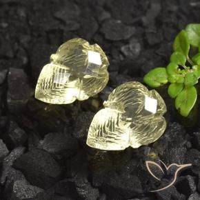 Shop natural 9.49ct ミディアム薄いイエロー 石英 gems, フラワーカット, from ブラジル at GemSelect. In stock, global shipping!