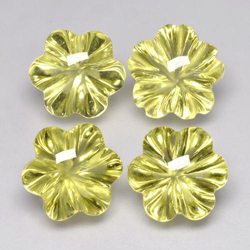 Shop natural 15.85ct 緑ががかったイエロー 石英 gems, フラワーカット, from ブラジル at GemSelect. In stock, global shipping!