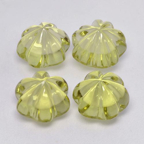 Shop natural 15.85ct 緑ががかったイエロー 石英 gems, フラワーカット, from ブラジル at GemSelect. In stock, global shipping!