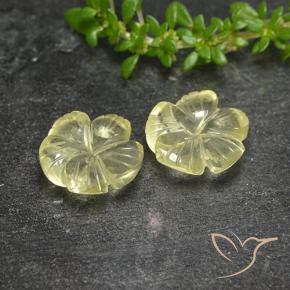 Shop natural 3.99ct 薄いイエロー 石英 gems, フラワーカット, from ブラジル at GemSelect. In stock, global shipping!
