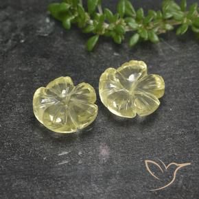 Shop natural 3.87ct 薄いイエロー 石英 gems, フラワーカット, from ブラジル at GemSelect. In stock, global shipping!