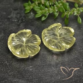 Shop natural 11.79ct 薄いクリームイエロー 石英 gems, フラワーカット, from ブラジル at GemSelect. In stock, global shipping!