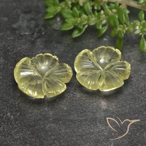 Shop natural 6.24ct レモンイエロー 石英 gems, フラワーカット, from ブラジル at GemSelect. In stock, global shipping!