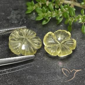 Shop natural 6.24ct レモンイエロー 石英 gems, フラワーカット, from ブラジル at GemSelect. In stock, global shipping!