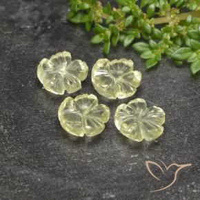 Shop natural 5.77ct ライトグリーンがかったイエロー 石英 gems, フラワーカット, from ブラジル at GemSelect. In stock, global shipping!