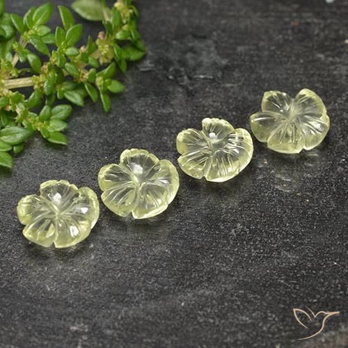 Shop natural 6.88ct ライトイエロー 石英 gems, フラワーカット, from ブラジル at GemSelect. In stock, global shipping!