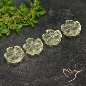 Shop natural 5.18ct ライトイエロー 石英 gems, フラワーカット, from ブラジル at GemSelect. In stock, global shipping!