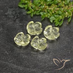 Shop natural 5.24ct ライトグリーンがかったイエロー 石英 gems, フラワーカット, from ブラジル at GemSelect. In stock, global shipping!