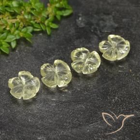 Shop natural 5.24ct ライトグリーンがかったイエロー 石英 gems, フラワーカット, from ブラジル at GemSelect. In stock, global shipping!