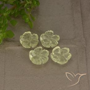 Shop natural 4.14ct ライトグリーンがかったイエロー 石英 gems, フラワーカット, from ブラジル at GemSelect. In stock, global shipping!