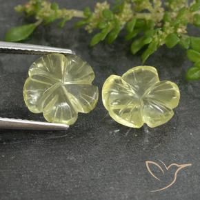 Shop natural 4.19ct ライトイエロー 石英 gems, フラワーカット, from ブラジル at GemSelect. In stock, global shipping!