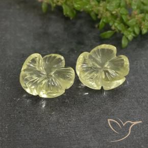 Shop natural 6.26ct ライトイエロー 石英 gems, フラワーカット, from ブラジル at GemSelect. In stock, global shipping!