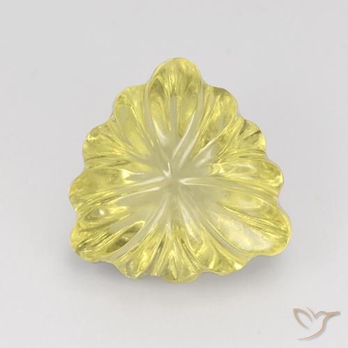 5.66ct 天然 ラグナイエロー 石英, トリリオン, 透明