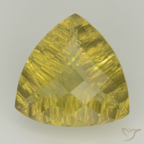 6.11ct 天然 パイナップルイエロー 石英, トリリオン, 透明