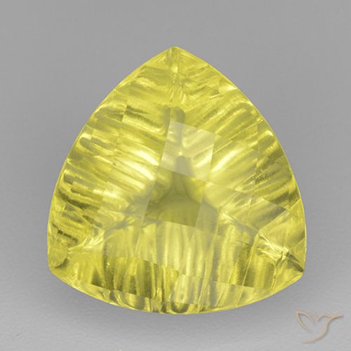 6.35ct 天然 鮮やかな黄色 石英, トリリオン, 透明