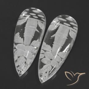 Shop natural 125.34ct クリアホワイト 石英 gems, 洋梨の形, from ブラジル at GemSelect. In stock, global shipping!