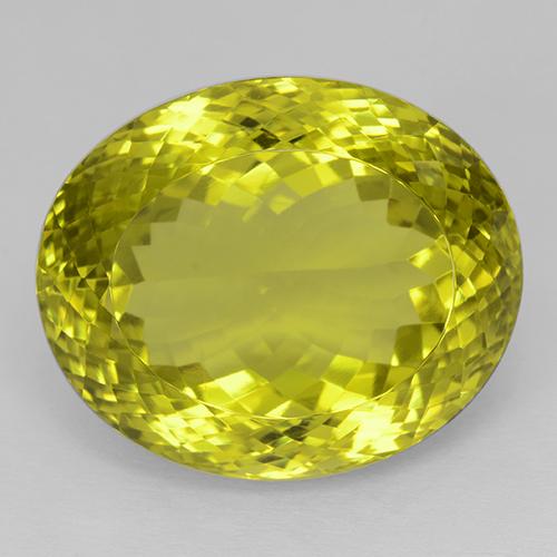 54.44ct 天然 バンブルビーイエロー 石英, 楕円形, IF