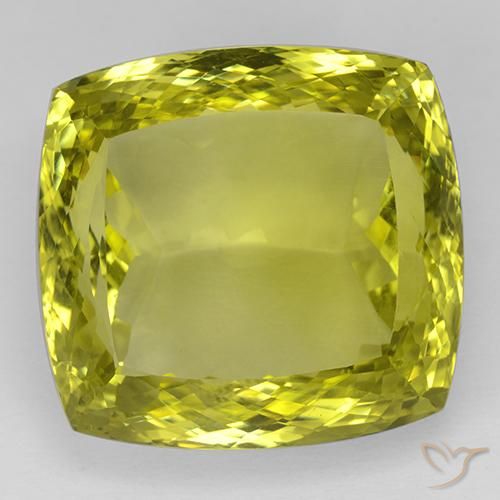 73.08ct 天然 コーンイエロー 石英, クッション, IF