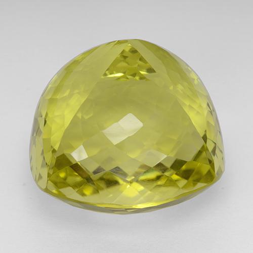 80.66カラットの天然濃い黄色クォーツ（23.9×23.8 mm・クッションカット）