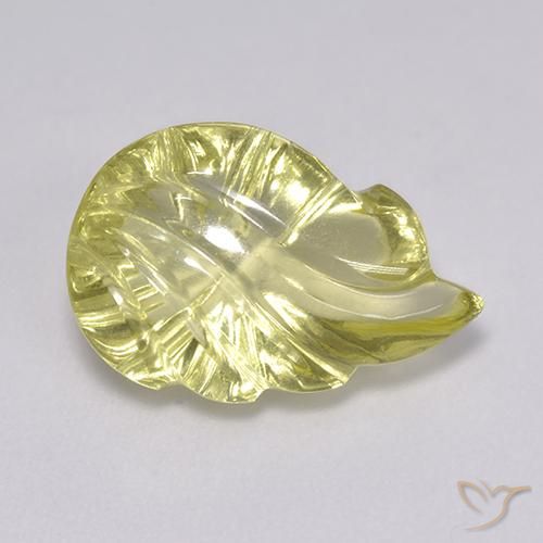 5.09ct 天然 薄いパイナップルイエロー 石英, ファンシー, 透明