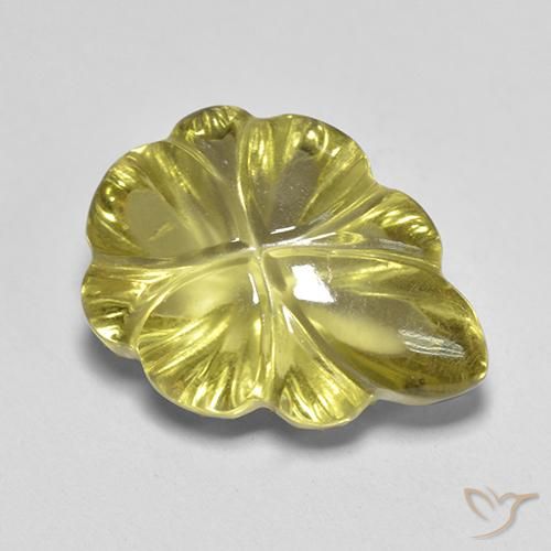 6.15ct 天然 ミディアムイエロー 石英, ファンシー, 透明