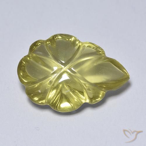 4.34ct 天然 メロウイエロー 石英, ファンシー, 透明