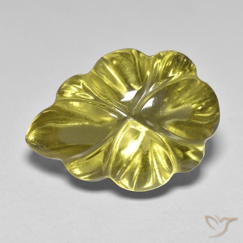 6.98ct 天然 薄いゴールデンイエロー 石英, ファンシー, 透明