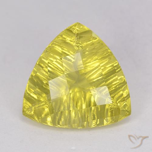 5.51ct 天然 バンブルビーイエロー 石英, トリリオン, 透明